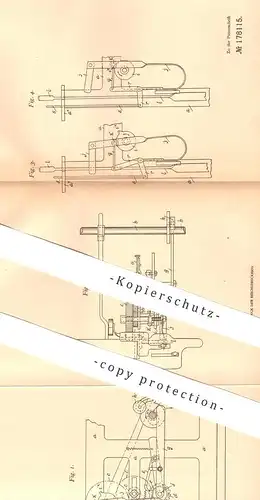 original Patent - Harry Collinge Howarth , Failsworth , England  1904 , Abstellen von Webstuhl | Weber , Weben , Weberei