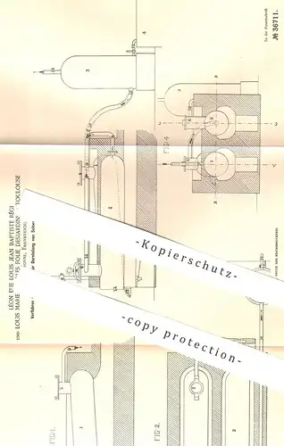 original Patent - Léon Elie Louis Jean Baptiste Régi , Louis Marie Ch. Folie Desjardins , Toulouse | Schwefelkohlenstoff