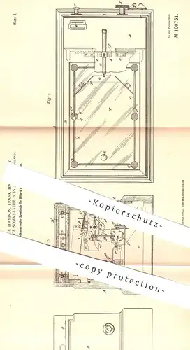 original Patent - George Haydon , Frank Harvey Urry , G. Sommerville , Islington , England 1897 , Billardtisch | Billard