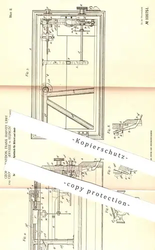 original Patent - George Haydon , Frank Harvey Urry , G. Sommerville , Islington , England 1897 , Billardtisch | Billard