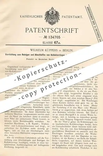 original Patent - Wilhelm Küppers , Berlin , 1901 , Kollektorringe an Dynamo u. Elektromotor | Motor , Motoren !!