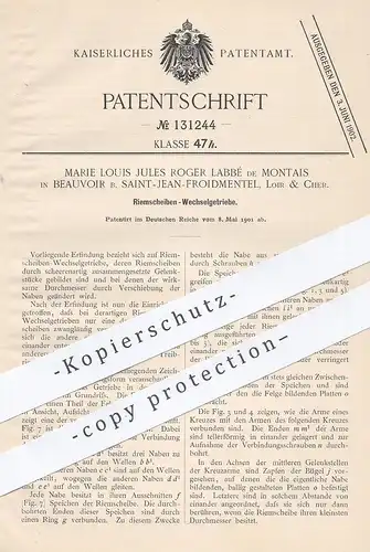 original Patent - Marie Louis Jules Roger Labbé de Montais , Beauvoir b. Saint Jean Froidmentel , Loir & Cher. ,