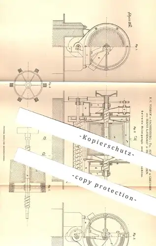 original Patent - E. G. Vonhof , Sachsenburg | Aug. Landgraf , Greussen | B. Landgraf , Frankenhausen , Getreide schälen