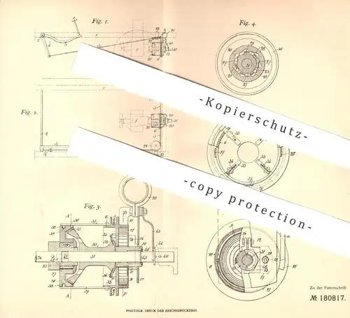 original Patent - Eugène Buisson , François Renardy , Paris Frankreich 1905 , Ingangsetzen von Explosionskraftmaschinen