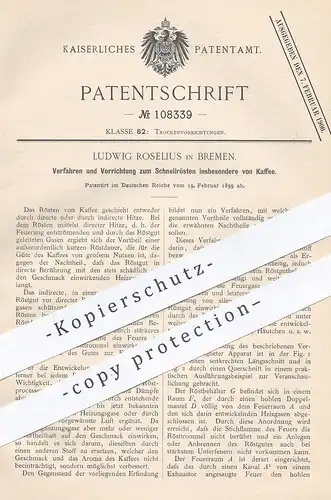 original Patent - Ludwig Roselius , Bremen , 1899 , Schnellrösten von Kaffee | Kaffebohnen rösten | Cafe , Röstung !!