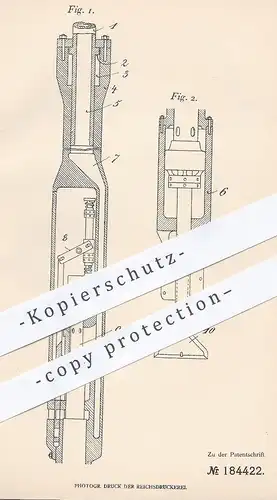 original Patent - Alexander Beldiman , Berlin , 1905 , Tiefbohrer m. Hydraulik - Motor | Bohrer , Schlagbohrer , Tiefbau