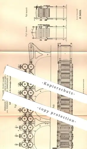 original Patent - Max & Franz Raabe , Fr. W. J. Houchet , Leipzig | Fr. H. Zimmermann , Halle | Entfaserungsmaschine