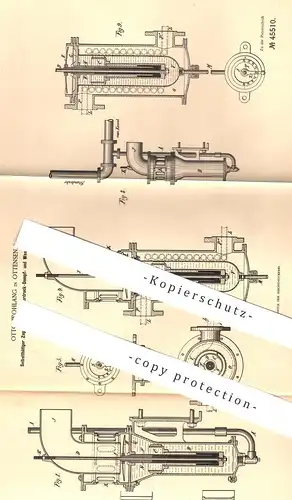 original Patent - Otto Wohlang , Hamburg / Ottensen , 1888 , Zugregler für Heizungen | Heizung , Wasser , Dampf , Druck