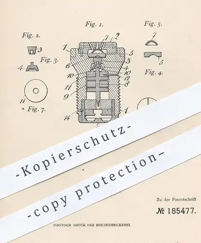 original Patent - Henry Cooper Seddon , West Kensington , 1905 , Aufschlagzünder f. Geschosse | Waffen , Gewehr , Pistol