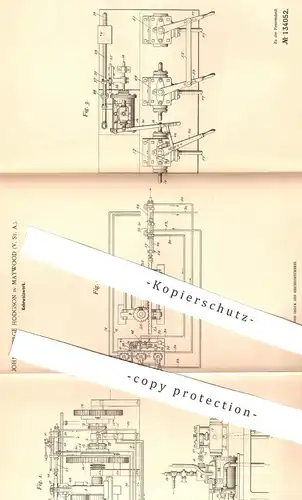 original Patent - John George Hodgson , Maywood USA  1901 , Kehrwalzwerk | Walzwerk , Walze , Walzen , Druck , Buchdruck