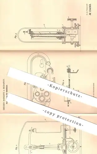 original Patent - Desider Harsanyi , Budapest , 1901 , Kontrollwaage für Geld - Münzen | Waage , Geldwaage , Münzwaage