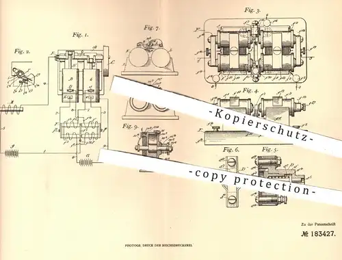 original Patent - Walter John Mc Vicker , Alma , Michigan , USA , 1906 , Explosionsmaschinen | Motor , Gasmotor , Magnet