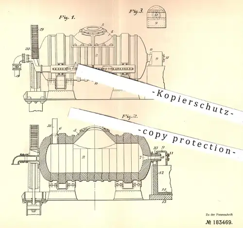 original Patent - Ralph Baggaley , Charles Maurice Allen , Edward Will. Lindquist , Butte USA , Schmelzen von Erz | Ofen