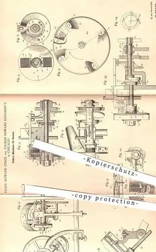 original Patent - Frank Howard Chase , Thomas Edward Dougherty , Chicago , 1896 , Entkernen von Wein , Rosinen , Obst !