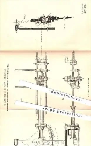 original Patent - C. Kühnrich u. H. Ruder , Bitterfeld , 1893 , Riemenrücker | Riemen , Treibriemen , Maschinen !!!