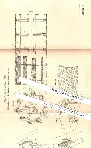 original Patent - Heinrich Lanz in Mannheim , 1892 , Schlagleisten für Dreschmaschinentrommeln | Drescher , Dreschen !!!