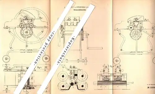 Original Patent - J. Barthez à Pithiviers , 1881 , Machine Peeling pour les arbres de saule , vannerie !!!