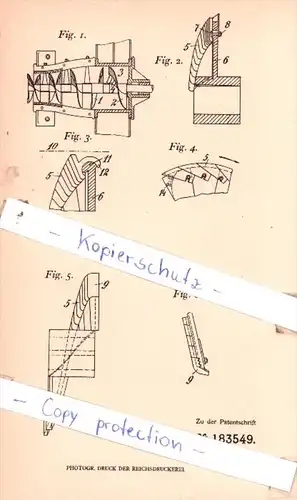 Original Patent  -  Richard Stavènicek in Holeschau, Mähren , 1906 , Schneckenmesser !!!