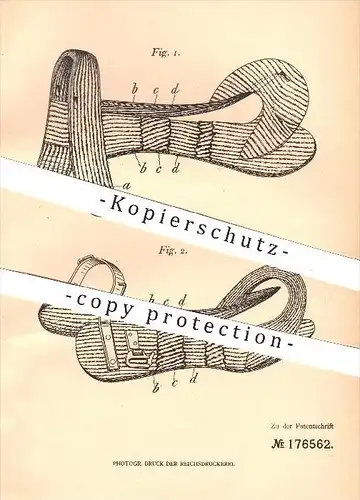 original Patent - C. Kutscha , Leschwitz / Görlitz , 1906 , Sattelbaum , Sattel , Pferdesattel , Sattlerei , Sattler !!!