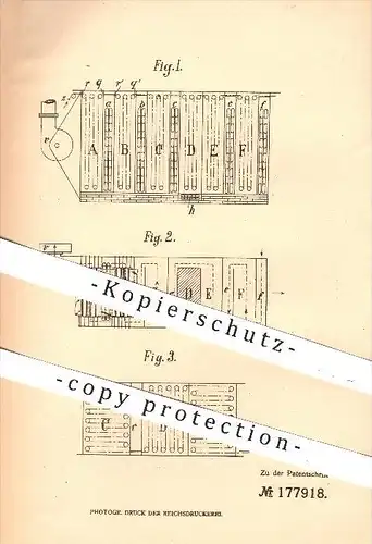 original Patent - Friedrich Haas in Lennep , 1905 , Gewebe - Trockenmaschine , Trockner , Trocknen , Trockenvorrichtung