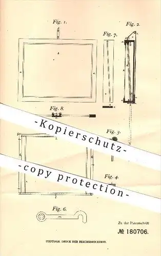 original Patent - Harlinghausen & Pohlmann Westfälische Schulbankfabrik , Rheda , 1906 , Aushängekasten , Schaukasten !!