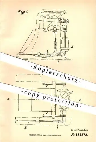 original Patent - Fabrik selbsttätiger Registrierwaagen GmbH , Gliesmarode , Braunschweig ,1906, Waage , Waagen , Wiegen