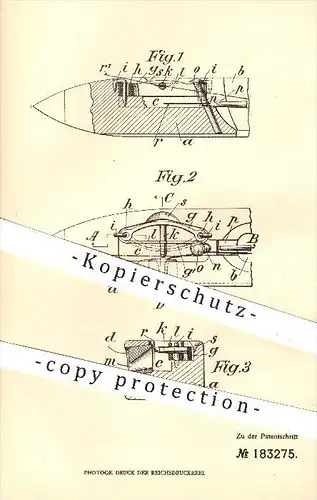 original Patent - Albert Abegg in Zürich und Kleinlaufenburg , 1906 , Einfädeln am Webschützen , Webschütze , Weben !!