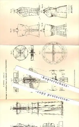 original Patent - E. Ebner , Berlin , 1880 , Puppen für die Damenschneiderei , Schneiderpuppen , Schneider , Schneiderei