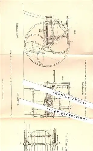 original Patent - Chr. Münzenmaier , Kennenburg , Esslingen , 1880, Fleischwiegemaschinen , Fleischerei , Waage , Waagen