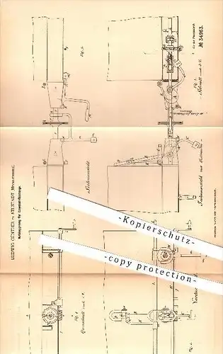 original Patent - Ludwig Günther in Neustadt , Mecklenburg , 1885 , Notkupplung für Eisenbahnen , Eisenbahn , Kupplung !