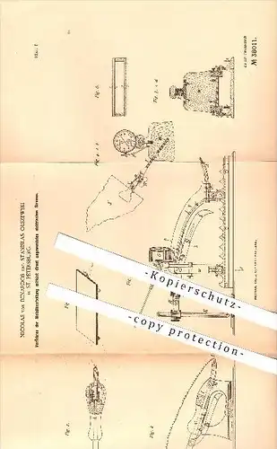 original Patent - Nicolas v. Benardos , Stanislas Olszewski , St. Petersburg , 1885, Metallbearbeitung mit elektr. Strom