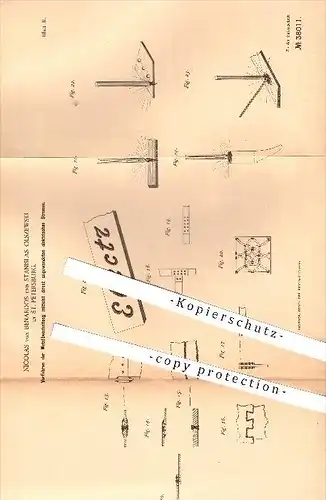 original Patent - Nicolas v. Benardos , Stanislas Olszewski , St. Petersburg , 1885, Metallbearbeitung mit elektr. Strom