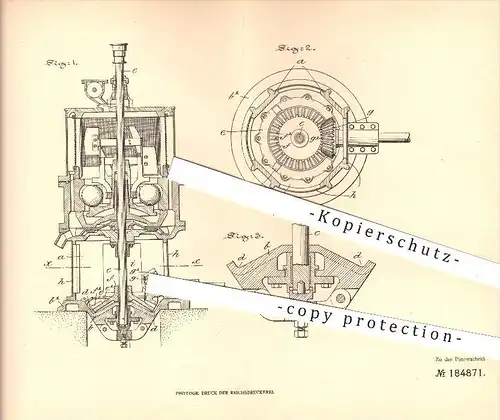 original Patent - James Wheeler Fuller in Catasauqua , USA , 1906 , Kugelschleudermühlen , Mühle , Mühlen , Mahlen !!!