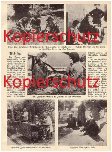 original Zeitungsbericht - 1929 -  Wahrsager , Zauberer , Propheten , Zigeuner , Kartenleger , Hexe , Wahrsagerei !!!