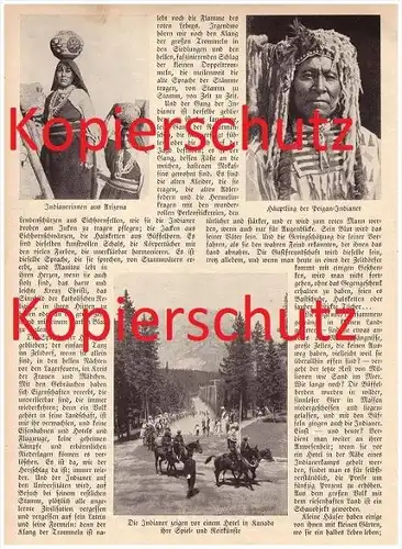 original Zeitungsbericht - 1929 - Indianer , Sterbendes Volk , Indianerdorf , Häuptling , Cherekees , Peigan  !!!