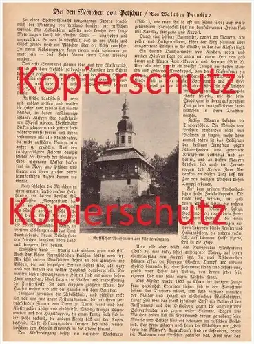 original Zeitungsbericht - 1929 - Die Mönche von Petschur / Petschory in Russland !!!