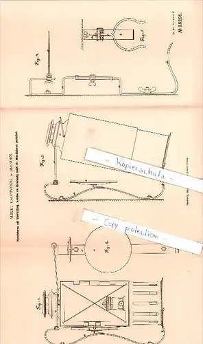 Original Patent - Albert Hauptvogel in Dresden , 1883 , Beleuchtungsgegenstände !!!