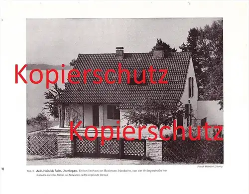 original Bericht - 1941 - Überlingen am Bodensee , Architekt Heinrich Palm , Architektur !!!