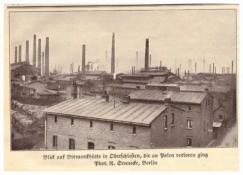 original Zeitungsausschnitt - 1925 - Bismarckhütte in Oberschlesien , Chorzów , Schlesien !!!