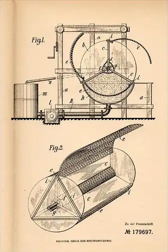 Original Patentschrift - R. Uhlig in Leitelshain b. Crimmitschau ,1905, Apparat zum Waschen und Bleichen , Waschmaschine