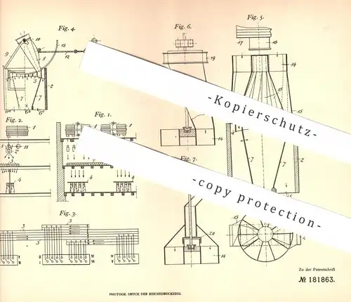original Patent - Anton Fiebinger , Graz , 1906 , Mühle , Mühlen | Mehl mischen | Müller , Müllerei , Mahlwerk !!!