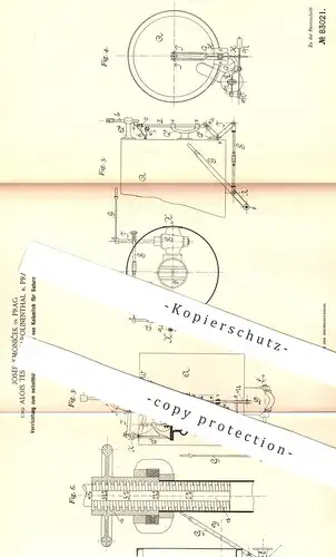 original Patent - Josef Kmonícek , Prag | Alois Tesar , Karolinenthal , 1895 , Abmessen von Kalkmilch für Saturation !!