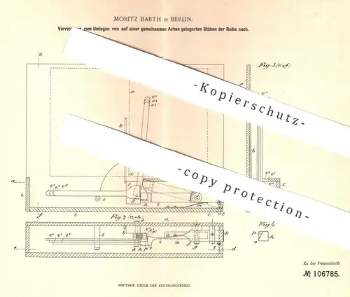 original Patent - Moritz Barth , Berlin , 1898 , Wendearm für Notenblätter | Musikinstrument , Musik , Notenständer !!!