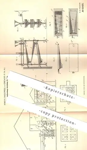 original Patent - John K. Hallowell , Chicago , USA , Aufbereitung der Erze | Erz , Mineralien | Bergbau , Bergwerk !!!