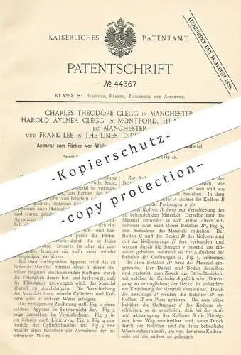 original Patent - Ch. Th. Clegg , Manchester | Harold Aylmer Clegg , Montford | Frank Lee , The Limes | Färben von Wolle