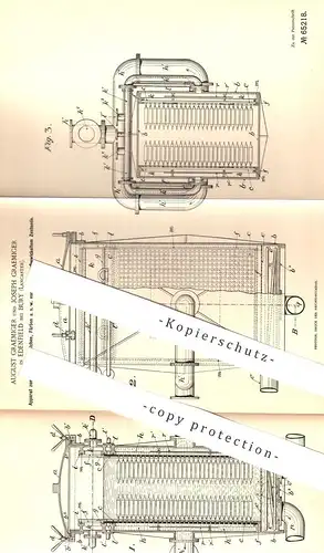 original Patent - August & Joseph Graemiger , Edenfield / Bury , Lancaster , 1891 , Waschen , Bleichen , Färben von Garn