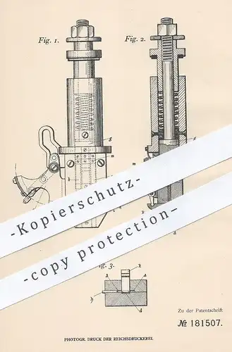 original Patent - Bautzner Industriewerk mbH , Bautzen , 1906 , Drahtheftmaschine | Heftmaschine | Klammer , Heftklammer