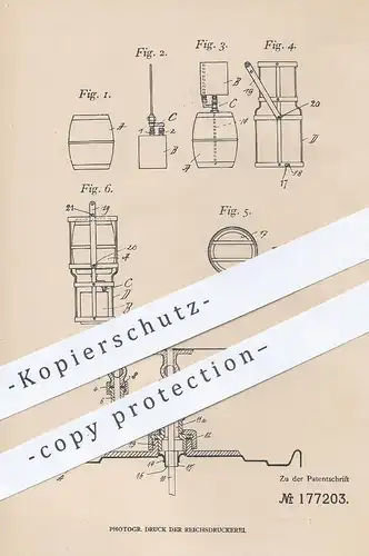 original Patent - Hugo Gronwald , Berlin | Stanz- & Emaillierwerke | Carl Thiel & Söhne Lübeck , Pasteurisieren von Bier