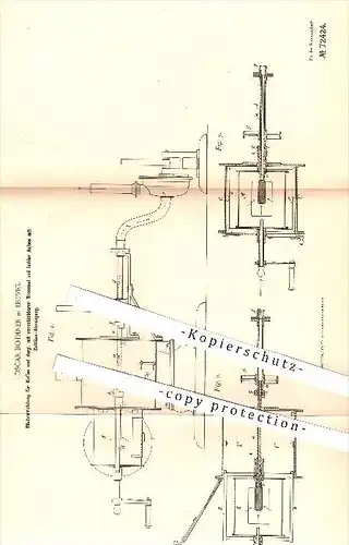 original Patent - Oscar Bothner in Leipzig , 1893 , Röstvorrichtung für Kaffee , Kaffeeröster , Kaffee , Röster , Rösten
