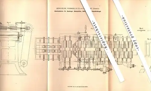 Original Patent - Henggeler , Hämmerli & Co. in Landquart , 1879 , Abschneidetisch für Dachziegel , Mastrils , Igis !!!